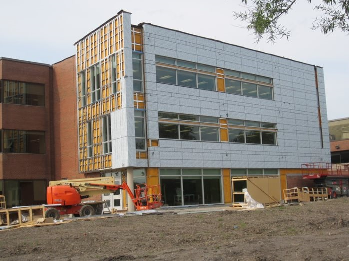 library under construction